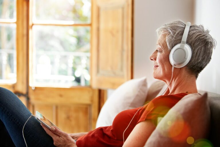 Woman Listening to music