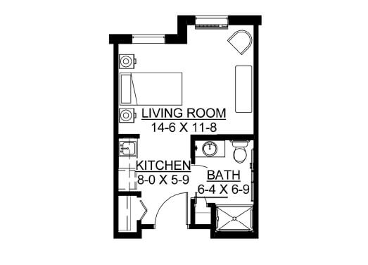 Assisted Living Volwiler Floor Plan